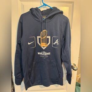 Atlanta Braves 2021 World Series Nike dri fit hoodie size small